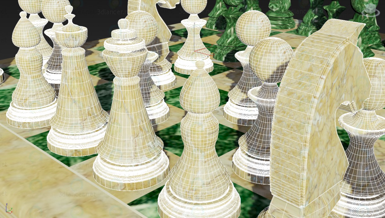 3d шахматы модель купить - ракурс 3d шахматы модель купить - ракурс