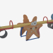 3d модель Гойдалка-балансир дитячого ігрового майданчика Морська зірка (6216) – превью