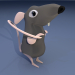 3d Крыса милашка модель купить - ракурс