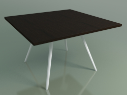 Table carrée 5435 (H 74 - 120x120 cm, wengé L21 plaqué, V12)