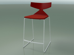 Stackable Bar Stool 3712 (with cushion, Red, V12)