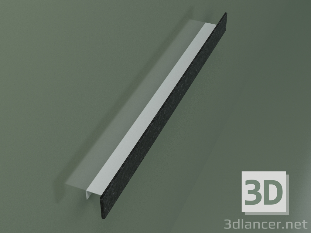 modello 3D Mensola Filolucido (90S18001, Nero Assoluto M03) - anteprima