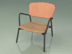 Chair 027 (Metal Smoke, Batyline Orange)