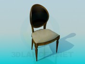 Chair with upholstered headboard