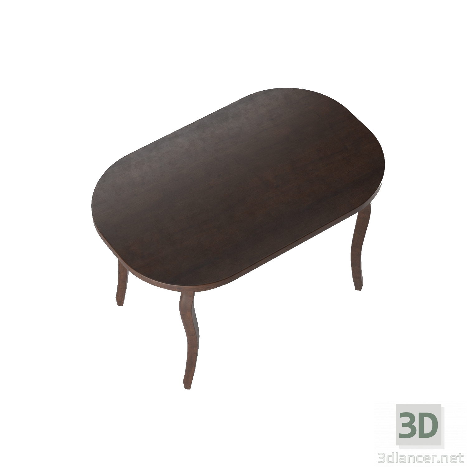 modèle 3D Table à manger de style classique - preview