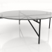 3d model Una mesa baja d90 con tapa de cristal. - vista previa