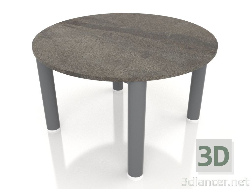 modello 3D Tavolino D 60 (Antracite, DEKTON Radio) - anteprima