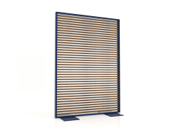 Partition made of artificial wood and aluminum 120x170 (Teak, Night blue)