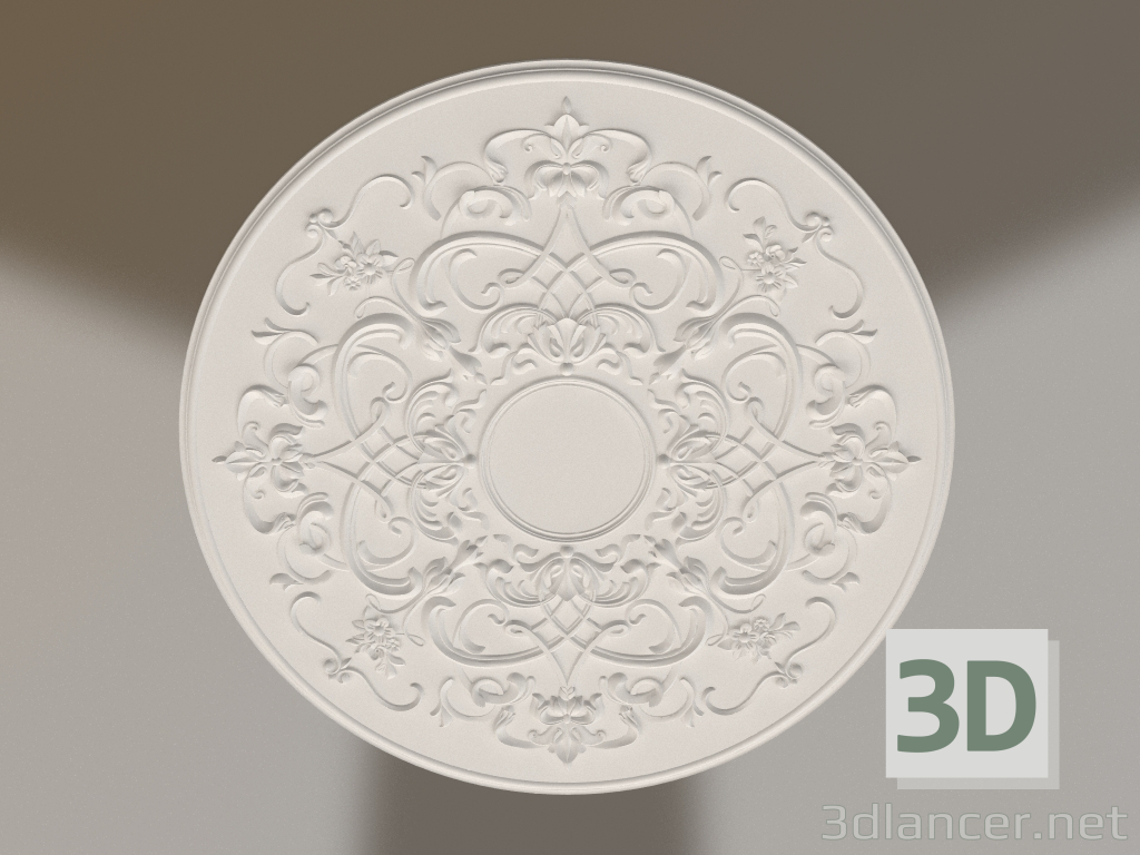 modèle 3D Prise pour plafond en plâtre RP 042 D=983 - preview