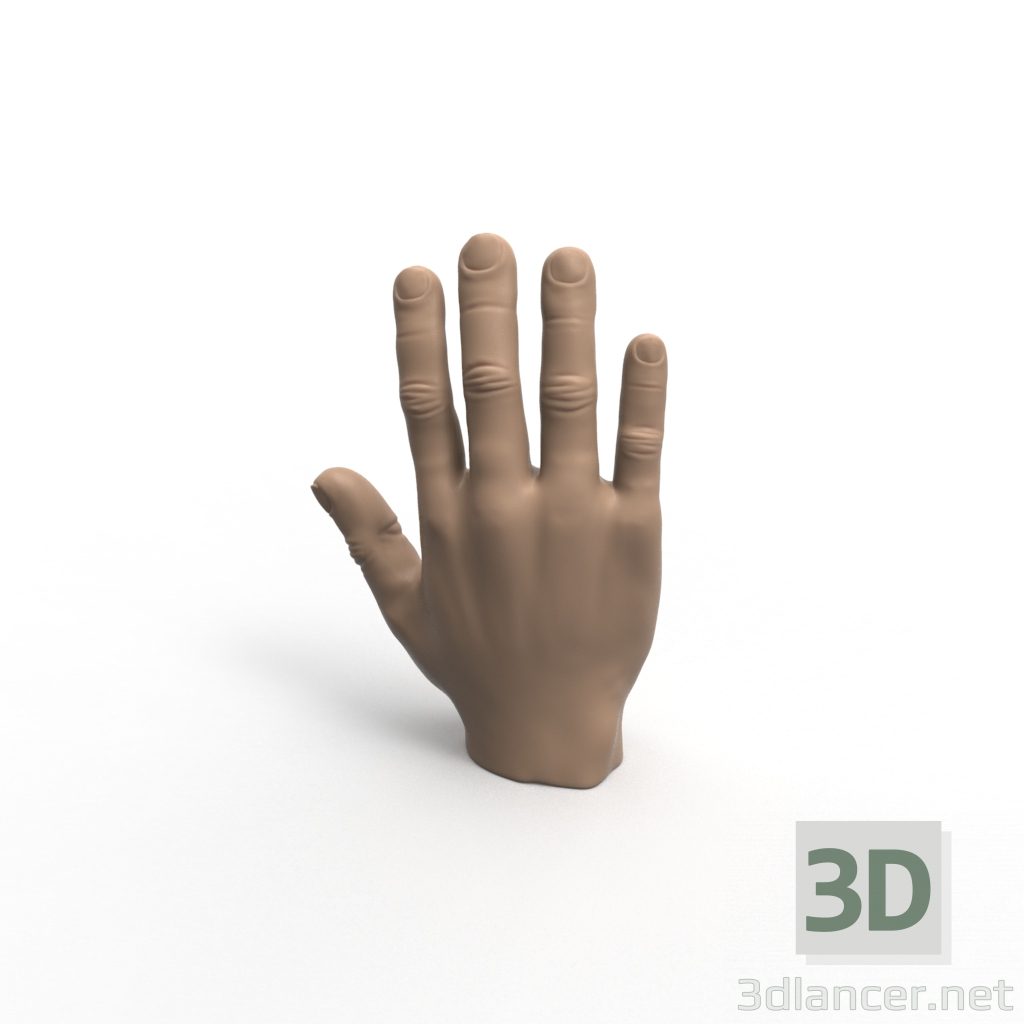 poseable hand 3d model online