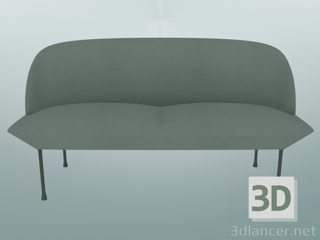 3D modeli Çift kişilik kanepe Oslo (Steelcut 160, Açık Gri) - önizleme