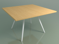 Table carrée 5435 (H 74 - 120x120 cm, chêne naturel plaqué L22, V12)