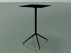Table carrée 5747 (H 103,5 - 59x59 cm, étalée, Noir, V39)