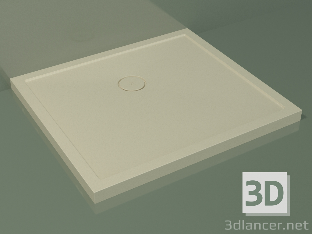 3D modeli Duş teknesi Medio (30UM0138, Bone C39, 100x90 cm) - önizleme