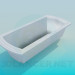 3d model Bath with rectangular bottom - preview