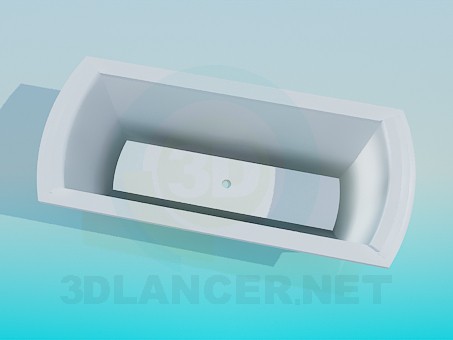 modelo 3D Baño con fondo rectangular - escuchar modelo 3D Baño con fondo rectangular - escuchar
