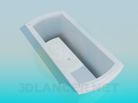 modelo 3D Baño con fondo rectangular - escuchar modelo 3D Baño con fondo rectangular - escuchar
