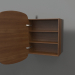 3d model Mirror (with open drawer) ZL 17 (460x200x695, wood brown light) - preview