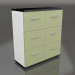 3d model Card file cabinet Standard A6F04 (1000x432x1129) - preview