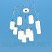 3d model Lámpara chandelier moderna de - vista previa