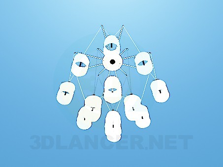 3d model Modern chandelier - preview 3d model Modern chandelier - preview