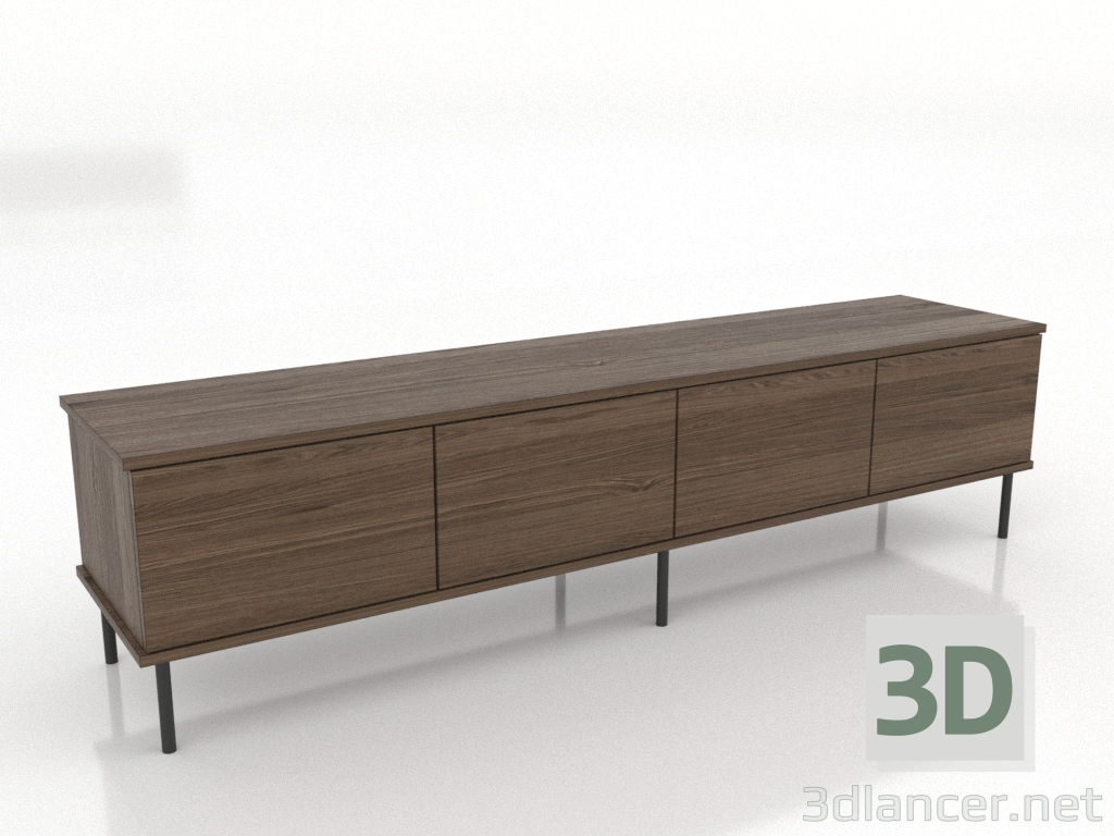 Modelo 3d Móvel de TV 1800 mm (nogueira de freixo clareada) - preview Modelo 3d Móvel de TV 1800 mm (nogueira de freixo clareada) - preview