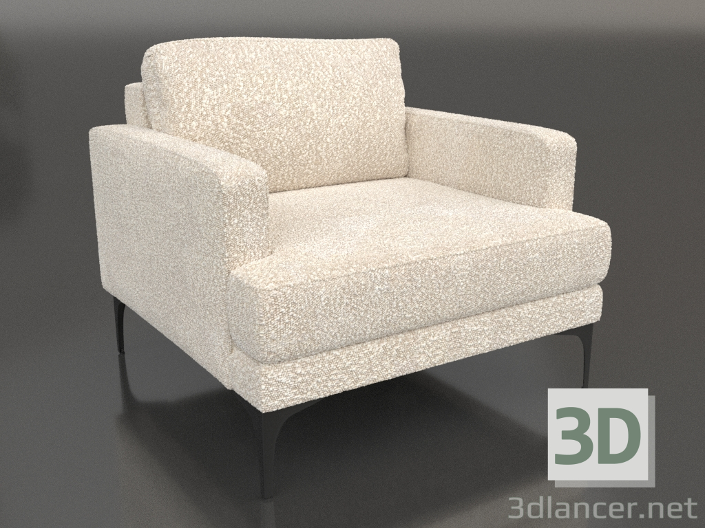 3D modeli Fisht sandalye (metal ayaklı) - önizleme
