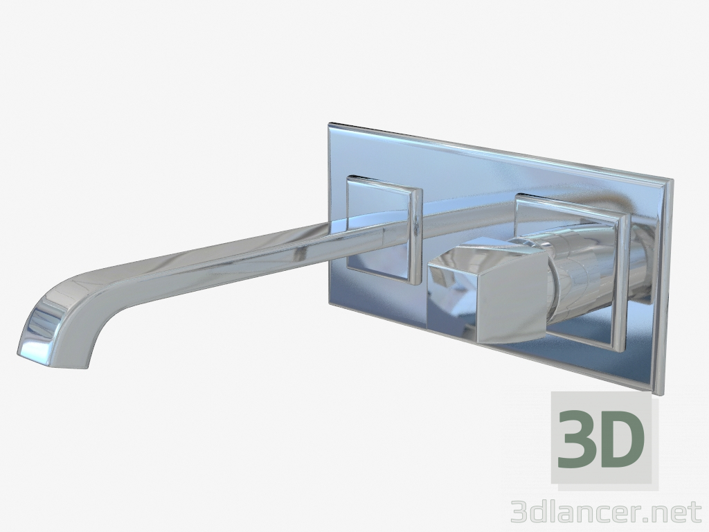 modello 3D Miscelatore doccia incasso (13297 + 31194) - anteprima