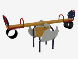 Rocking chair balance weight of a children's playground Pelican (6218)