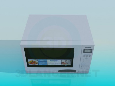 modelo 3D Horno de microondas - escuchar modelo 3D Horno de microondas - escuchar