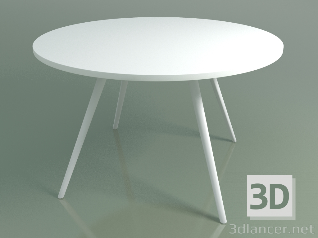 modello 3D Tavolo rotondo 5452 (H 74 - P 119 cm, melamina N01, V12) - anteprima