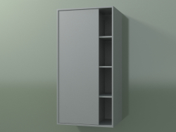 Wall cabinet with 1 left door (8CUCСDS01, Silver Gray C35, L 48, P 36, H 96 cm)
