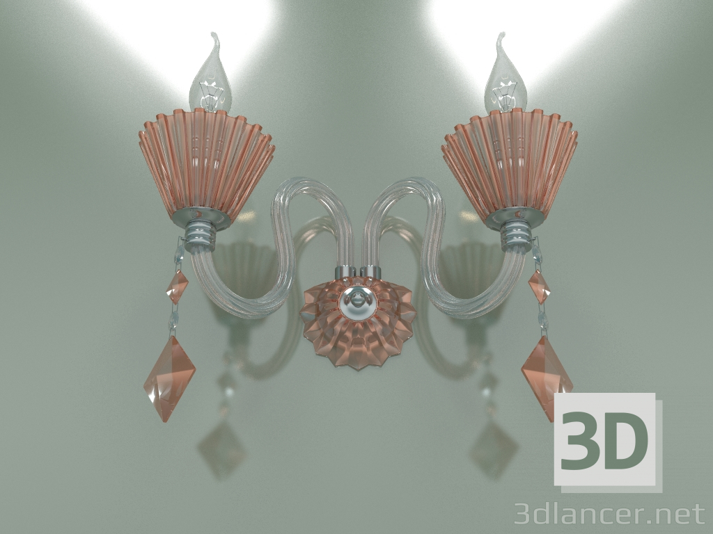 modello 3D Lampada da parete Lorita 311-2 - anteprima