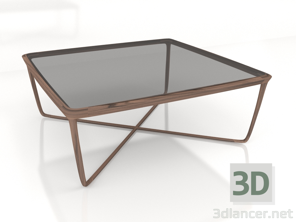 modello 3D Tavolo da pranzo Obi quadrato 200 - anteprima