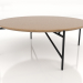 3d model Una mesa baja d90 con tablero de madera. - vista previa