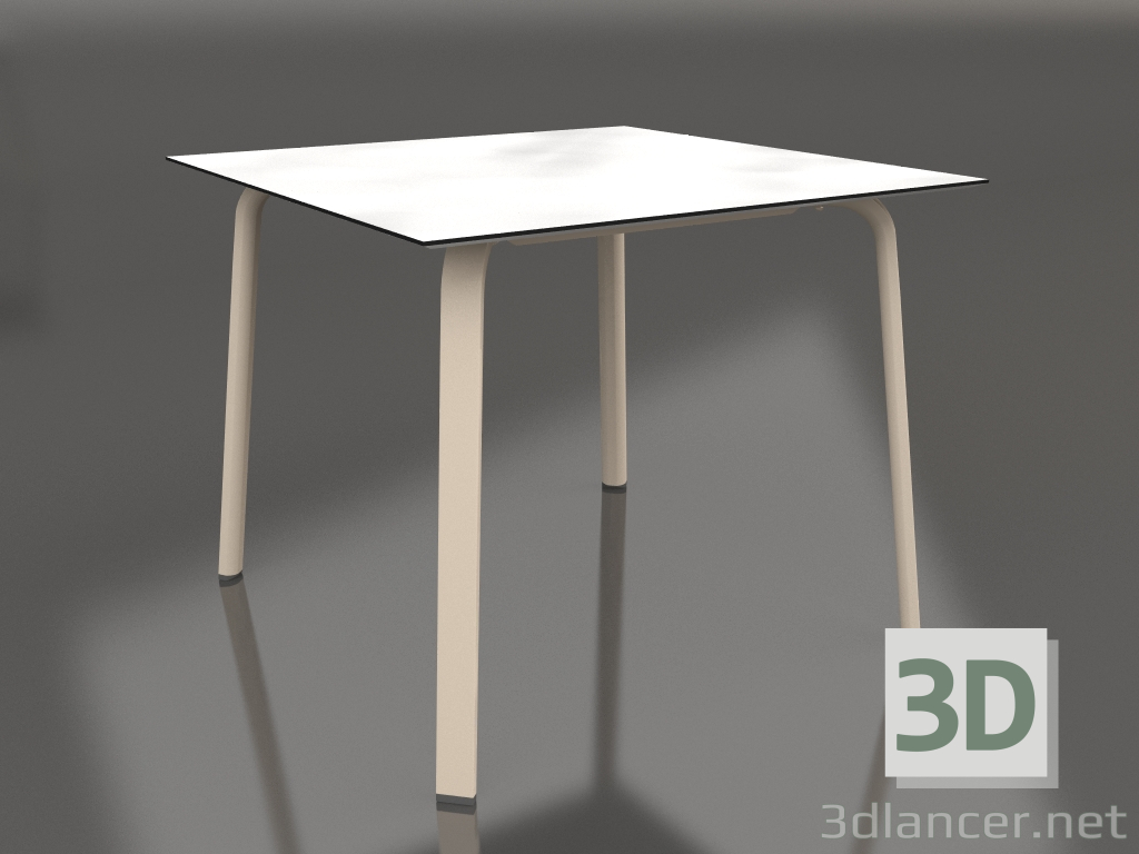 Modelo 3d Mesa de jantar 90 (areia) - preview