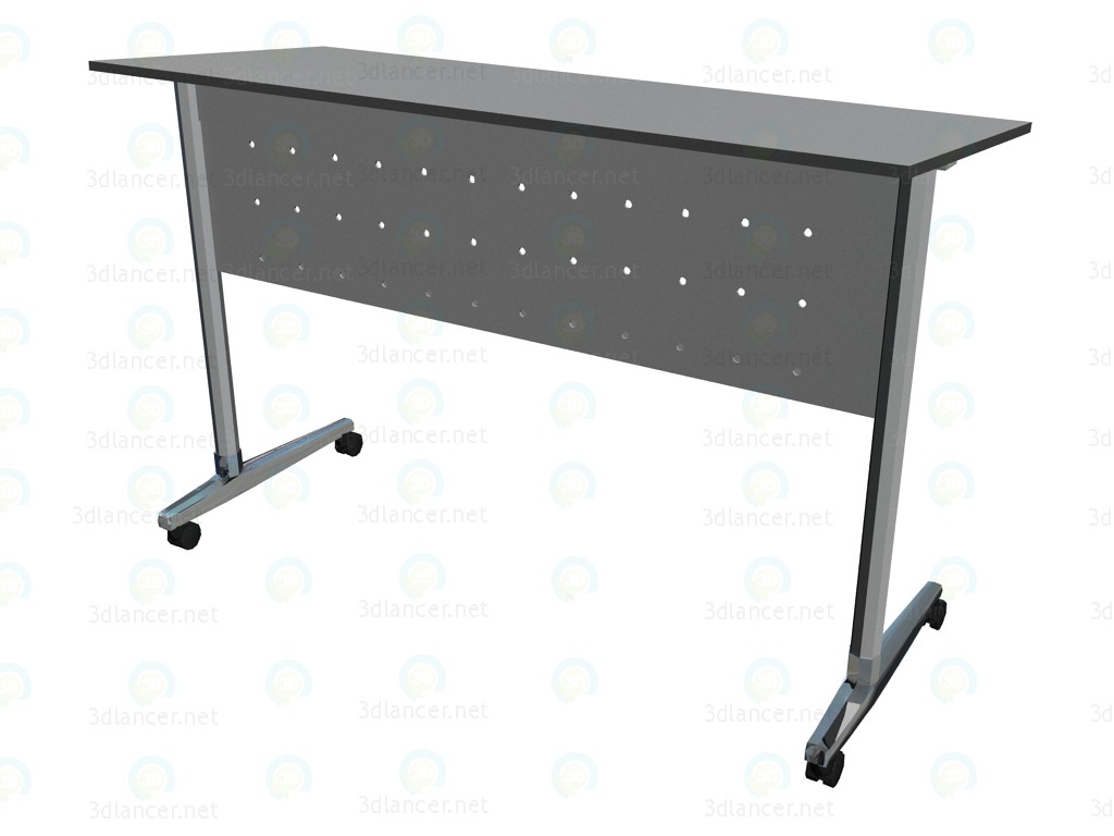 3d model A desk on wheels - preview