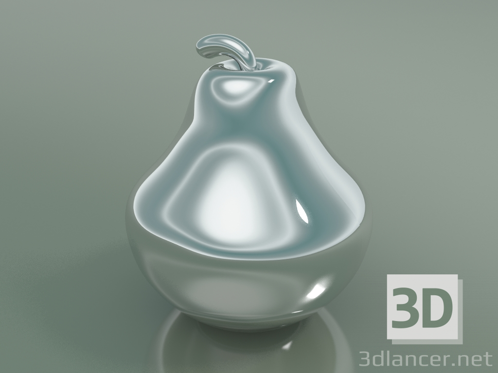 3d model Sculpture Ceramics Pear (H 28cm, Platinum) - preview