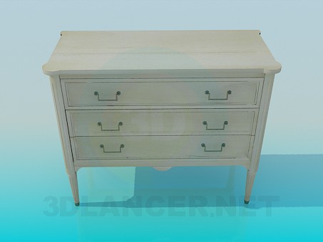 3d model Commode on legs - preview 3d model Commode on legs - preview