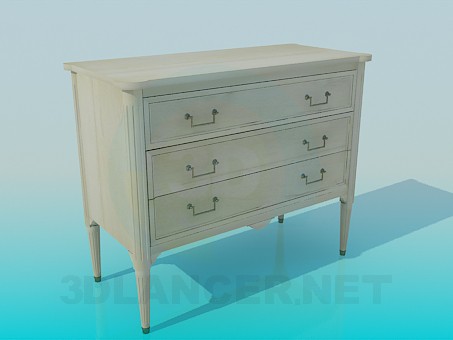 3d model Commode on legs - preview 3d model Commode on legs - preview