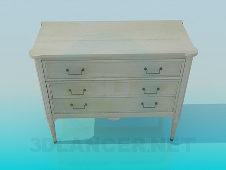 3d model Commode on legs - preview 3d model Commode on legs - preview