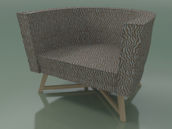 Semicircular armchair (08, Rovere Sbiancato)