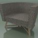 3d model Semicircular armchair (08, Rovere Sbiancato) - preview