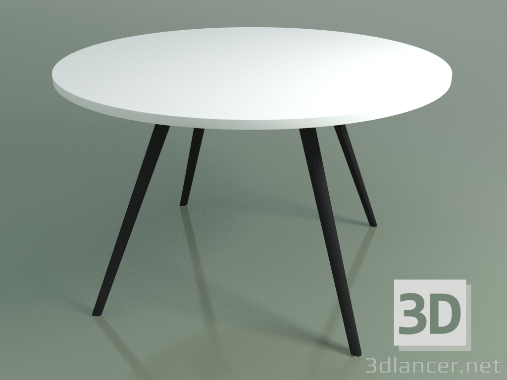 modello 3D Tavolo rotondo 5452 (H 74 - P 119 cm, melamina N01, V44) - anteprima