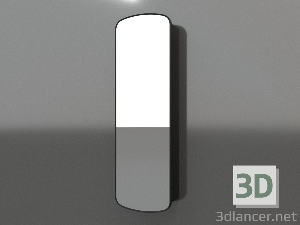3D Modell Spiegel ZL 17 (460x200x1500, Holz schwarz) - Vorschau