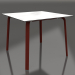3 डी मॉडल डाइनिंग टेबल 90 (वाइन रेड) - पूर्वावलोकन