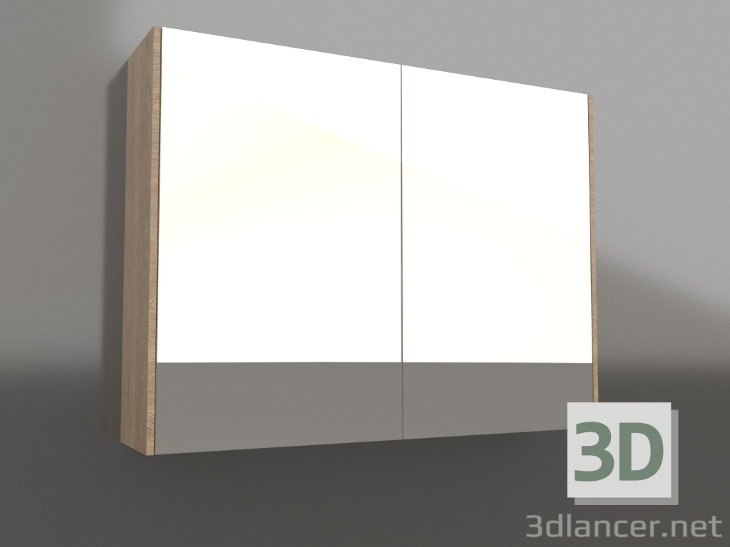 3d model Mirror cabinet 80 cm (MOB0408+MOB0717DB) - preview