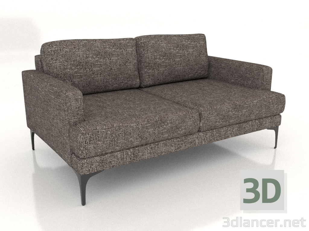 3d модель Диван Фишт 160 см (металлические ножки) – превью