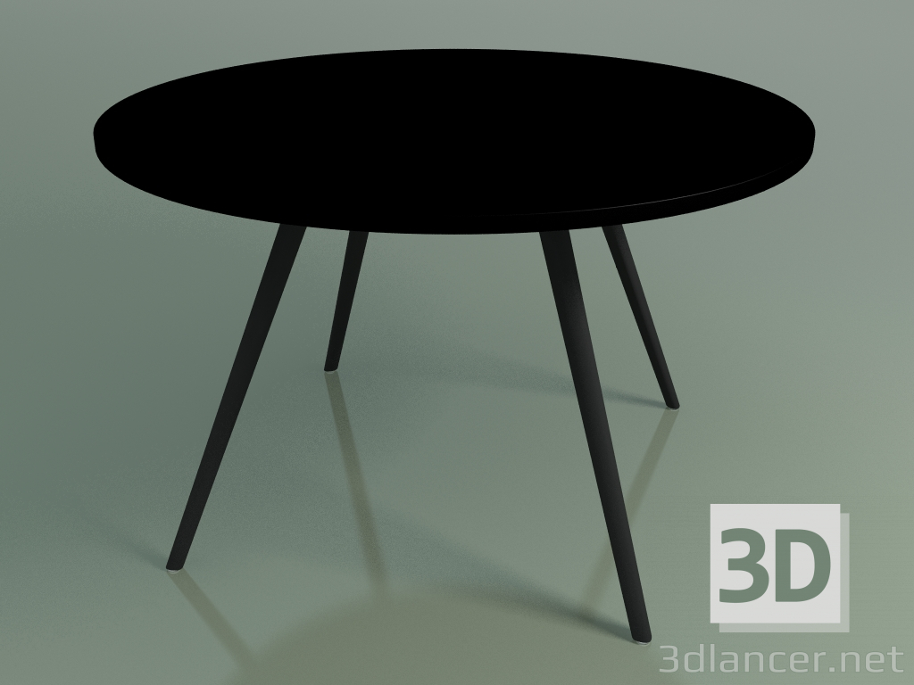 modello 3D Tavolo rotondo 5452 (H 74 - P 119 cm, melamina N02, V44) - anteprima
