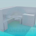 modello 3D Area ufficio - anteprima